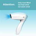 Cordless Hair Dryer - Cool Wind Battery Operated Hair Dryer - Rechargeable Portable Hairdryer for Summer, Indoor, Outdoor, Camping, Tourism (No Hot or Warm Air)