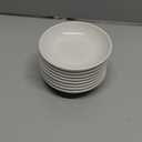 4 Inch Appetizer Plates 8 Pieces, Lightweight and Unbreakable Wheat Straw Plates, Small Sauce Plate, Mini Serving Bowls for Side Dishes, Condiment, Appetizer (White)