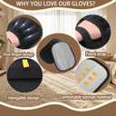 Pet Hair Remover Glove - Reusable Electrostatic Five-Finger Gloves for Cat/Dog Hair Removal on Furniture, Carpet & Clothes (1PCS)