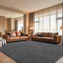 Area Rug for Living Room, Non-Slip Rugs for Boys's Bedroom, 6x9Ft Washable Carpet with Memory Foam for Kids's Room Office Dining Room Farmhouse,Black and White