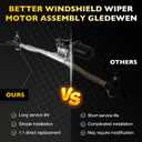 Front Windshield Wiper Motor and Linkage Assembly for Jeep Wrangler 2007-2018 Wiper Motor Replace#55077859AB, 55077859AD, 55077859AC