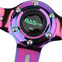 RASTP 14in Acrylic Grip Racing Steering Wheel,6 Bolt Steering Wheel(Neo)