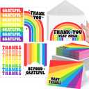 Hadley Designs 24 Bulk Thank You Cards with Envelopes - Teacher Appreciation Cards, Cute Blank Card with Envelopes, Thank You Notes for Teachers, Birthday, Graduation & Small Business