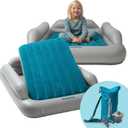 SlumberPod SlumberTot Inflatable Toddler Travel Bed - Portable Kids Air Mattress with Safety Bumpers - Perfectly Sized Ideal for Travel or Home Use - Includes Electric Pump