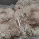 Electric Heated Blanket for Girls & Women, Soft & Luxurious, Faux Rabbit Fur Heating Throw Blankets, 6 Heat Settings, Overheat Protection, Quick Heating, Memory Function, Gift-Ready Design, 50"x60" (Tie-dyed Light Taupe)