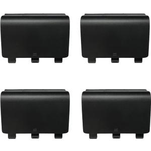 4 Pack One Controller Battery Back Cover for Xbox One, One S, One X Controller Battery Cover, Battery Back Shell Repair Part for Xbox One/One S/One X Controller, [NOT for Xbox Series X/S] (Black)