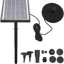 Solar Water Fountain Pump Micro Split Type ABS Water Level Monitoring Solar Powered Fountain Garden DC8V Applicable for Outdoor Garden