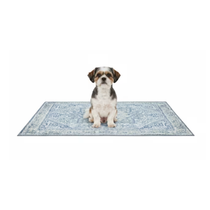 Washable Pee Pads for Dogs, Stylish, Non-Slip and Leak-Proof Pee Pads. Reusable Potty Pads for Dogs for Crates and Floors.(Blue/Multi, 36" x36" ), 2 pcs