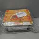 Thanksgiving Aluminum Food Containers With Lids - 48 PCS Disposable Turkey Tin Foil Pans for Leftovers and Party Supplies