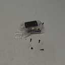 JQK Closet Magnetic Door Ball Catch Hardware, 430 Stainless Steel Catch Adjustable with Strike Plate, Black Finish 2 Pack, HBC120-BK-P2