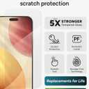 ZAGG Glass Elite Screen Protector for iPhone 17 Pro Max - 5X Stronger Tempered Glass, ClearPrint Technology for Smudge Free Clarity, Smooth Feel, Full Coverage, InvisibleShield, Easy Two-Step Installation