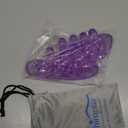 Chiroplax Toe Separators Stretchers Silicone Gel Spreader Spacer for Bunion Bunionette Relief Hammer Overlapping Toe Straightener Corrector (2 Pairs w/Pouch - Lavender)