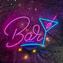 Bar Neon Signs for Home Bar Wall Decor, Neon Bar Sign for Bedroom Man Cave Bistro Pub Party,USB Powered LED Light Up Sign With Dimmer Switch, Gifts for Friends Families Birthday Christmas