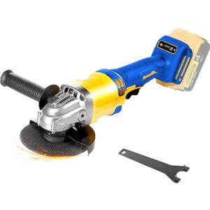 Cordless Angle Grinder Compatible with Dewalt 20V Max Battery(NO Battery) Brushless 4-1/2" Angle Grinder for Cutting, Griding, Polishing(10000RPM) (NO Wheels) (Blue and Yellow)