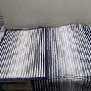 BSICPRO Bathroom Rugs and Mats Sets, 2 Piece Thick Absorbent Chenille Bath Mat Rug Set Non Slip, Soft Shaggy Bath Room Floor Mats for Bathroom, Machine Washable (20" x 32" Plus 16" x 24", Navy)