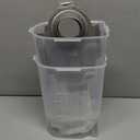 TBMax Rice Container Cereal Storage Container 2 Pack 5 Lbs, Kitchen Pantry Dry Food Storage Holder with Easy-Pouring Spout & Handy Cup, Small Pet Dog Cat Food Dispenser for Daily Feeding -Grey (Grey 3+3Qt)