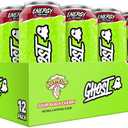 Ghost Energy Sour Black Cherry Warheads 16 fl oz. (12 Pack), Best By: 03/2026