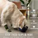 DOK TigerToes Premium Non-Slip Dog Socks for Hardwood Floors - Extra-Thick Grip that Works Even When Twisted - Prevents Licking, Slipping, and Great for Dog Paw Protection (Forest Green, X-Small)