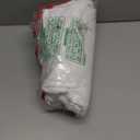 Shemilly Christmas Bathroom Towels Set of 2 White Red Merry Bright Embroidered Soft 100% Cotton Bath Towel Joy Hand Towels for Winter Holiday Christmas Kitchen Decor Gift Dish Drying Cleaning