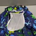 Windproof Baby Car Seat Cover, 3D Mink Dot Infant Car Seat Canopy with Breathable Mesh Window, Baby Carrier Cover for All Seasons, Easy Access Carseat Carrie Snug Fit Stroller, (Dinosaur)