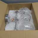 VONLUCE Bathroom Light Fixtures, 3-Light Vanity Light with Globe Glass Shades E26 Sockets, Bathroom Lights Over Mirror for Bedroom Hallway Living Room, Brushed Nickel Finish, ETL Certificated