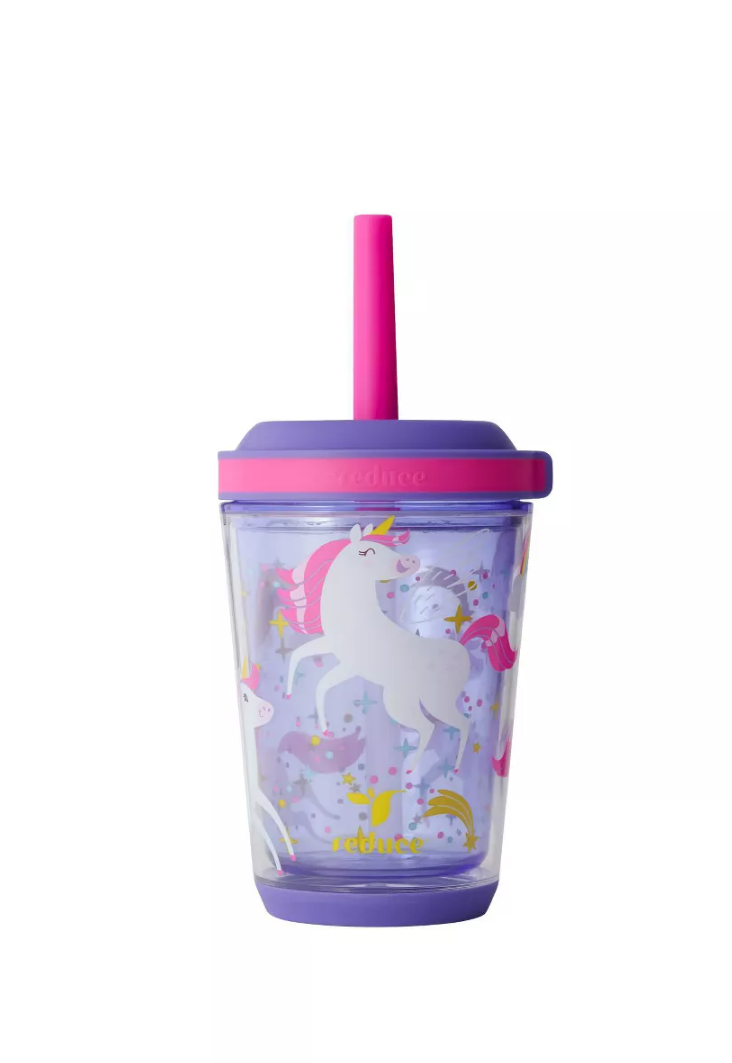 Reduce 12oz Cartwheel Straw Cup