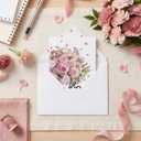 Artoid Mode 24 Pack Rose Bouquet Best MOM Ever Mother's Day Cards Gift With Envelope & Stickers Blank Note Greeting Cards, 5 x 7 Inch