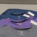 3 Pack Mens V-Neck Dry Fit T-Shirts, Active Athletic Short Sleeve Workout Tops, Performance Gym Tees ( Large)