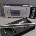 Toilet Paper Holder Stand, Brushed Nickel Toilet Paper Holder Free Standing, Post Pivoting Design & Stable Weighted Base SUS304 Stainless Steel for Bathroom(Mega Roll) (22"H - No Storage)