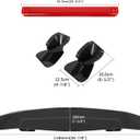 DREAMIZER 47" Universal Car Rear Trunk Spoiler Wing Carbon Fiber Sport Style W/Adhesive Compatible with Ford Focus Honda Civic Accord Toyota Corolla Camry Nissan Altima Mazda and More