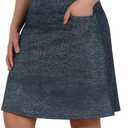 ANIVIVO Women's 20" Knee Length Skorts Golf Tennis Skirt for Women Activity Casual Skort with Pockets High Waist, Small