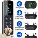 Shock Collar for Dogs, 4900FT Dog Training Collar with Remote, IP67 Waterproof Rechargeable E Collar for Dogs, 4 Training Modes, Voice Call, for Small Medium Large Dog(10-120Lbs)