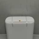 Bathroom Trash Can with Lid, Vacuum Adsorption Small Garbage Can 3.2 Gallon Press Top Lid Trash Bin with Legs Waterproof Waste Basket for Bathroom Bedroom Office Home RV