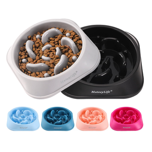 MateeyLife 2-Pack Slow Feeder Dog Bowls, 2 Cups, Dog Puzzle Feeder Bowl