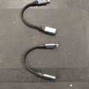 AGVEE 2 Pack 4 inch USB-C Female to Lightning Male Adapter, 30W Fast Charging Charger Converter for iPhone 14 13 12 11 Airpods iOS Device Carplay, Not for Audio, Dark Gray