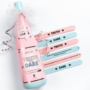 HAPPY LOLLI Truth or Dare Game for Tween & Teen Girls Ages 10+ Easter Basket & Birthday Gift Idea, Fun Sleepover Party Game, Screen-Free Family Game, BFF Nights  60 Truths & Dares