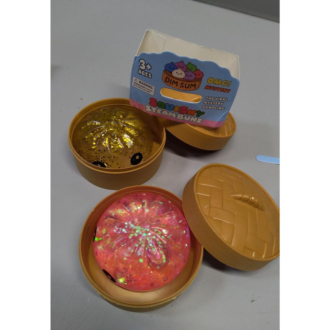 Ultra-Soft TPR Slow-Rise Sensory Fidget Toy, Stress Relief for Classroom or Office, Cute Birthday for Kids Teens & Adults (Mini Pink & Gold)