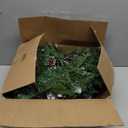 Prelit Small Christmas Tree 20" with 50 Warm LED Timer Lights, Battery Operated Xmas Tree with Red Berries & Pinecones, Frosted Urn Filler, Outdoor for Porch and Pathway,2 Pack (Snow Berry Tree)