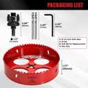 ANGELSWORD 6-1/4 Inch Hole Saw for Recessed Lights, Can Lights, 6.25 Inch Bi-Metal Hole Cutter for Wood/Drywall/Metal