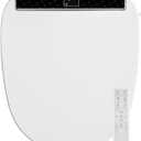 Combier CMA210DS-B Bidet Toilet Seat with Heated Seat, Turbo Wash, Warm Water & Air Dryer Wireless Remote + Side Panel Control(Round)
