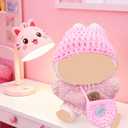Dolls Clothes and Accessories Suitable for 5.91-6.7inch (15-17cm) Dolls,Dress up Your Doll with Cute and Fashionable Outfits (Pink)