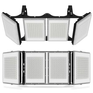 chhmlmszm Stadium Lights Outdoor Led Flood Lights (600W*2 60000LM 6000K IP66 Super Bright Floodlight with Wider Lighting Angle for Garage,Garden,Lawn,Yard,Parking Lot