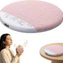 Sleep Pillow Speaker, 2026 New Bluetooth Pillow Speaker, Portable Bluetooth Under Pillow Speaker with White Noisefor Deep Sleeping, for Side Sleepers and Deep Sleep (No Charger (Pink)
