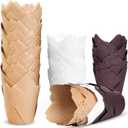 200pcs Tulip Cupcake Liners, Premium Muffin Liners Holders for Baking Cups, Greaseproof Cupcake Wrappers in Standard Size, Classic Parchment Paper Cupcakes Liner for Party, Christmas by JIRNGLA (Mix)