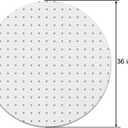 Plastic Round Office Chair Mat for Carpeted Floors, Heavy Duty Floor Mat,Eco-Friendly Series Studded Carpet Desk Chair Mats-36'' x 36'' (36 inches X 36 inches -Round)
