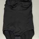 BRABIC Womens' Seamless Sleeveless V-Neck Bodysuit Shapewear Tummy Control (X-Small-Small, Black Brief)