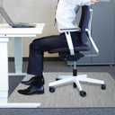 AiBOB Chair Mat for Carpeted Floors, Premium Quality Hard Material, Office Floor Mats for Computer Desk on Carpet, Easy Gride for Chairs, 36x48 Grey