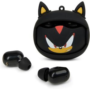 Sonic The Hedgehog Wireless Earbuds, True Wireless Bluetooth Earbuds, in-Ear Headphones with Active Noise Cancelling and Charging Case (Shadow The Hedgehog)