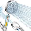 Cobbe Filtered Shower Head with Handheld, High Pressure 7-mode Showerhead with Filters for Hard Water - Remove Chlorine - Reduces Dry Itchy Skin, Patented Paddle Shift Design, Chrome (3. Chrome Plated)