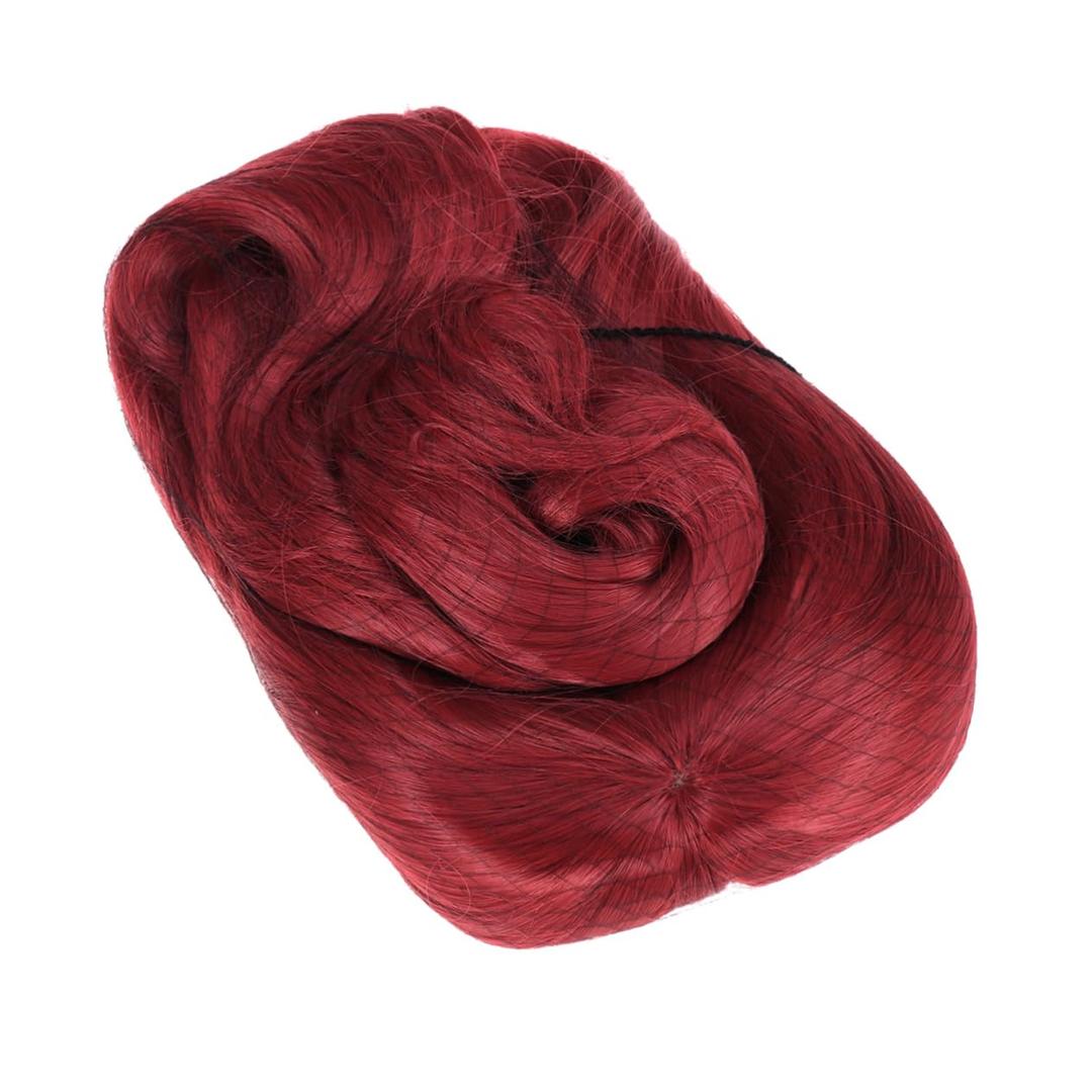 80cm Long Wavy Red Wig with Bangs for Women Colorful Curly Cosplay Wig Cosplay Costume Hair Accessory Synthetic Hair for Parties and Events